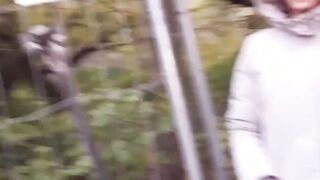 Adorable shy Schoolgirl barely legal try outdoors date with german pick up bro