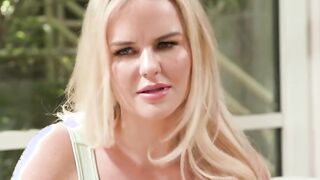 Guy fucking his wife and their big tits blonde neighbor