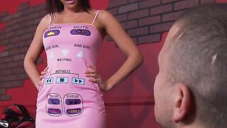 Huge Jugs Inside Uniform - The Rachel Remote film starring Rachel Starr and Mr. Pete