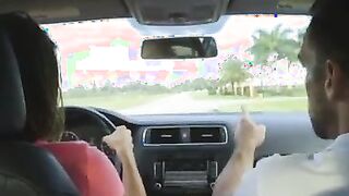 She Can Drive Stick in Car