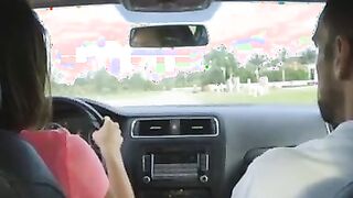 She Can Drive Stick in Car