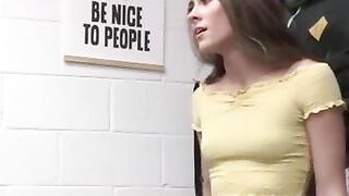 Hot Skinny Shoplifter gets fucked
