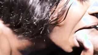 newbie jazzycocoxxx knows how to suck and swallow on frenchboys BBC