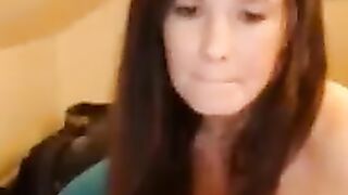 Busty MILF having fun with toys masturbating