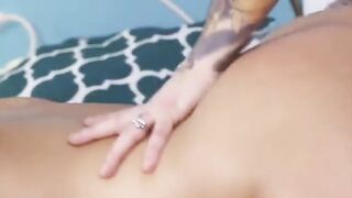 sexy inked schoolgirls threesome fucking with passion