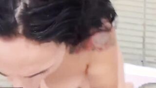 (Claudia Bavel) Is Ashamed For Her Wet Shirt And (Jordi El Nino)