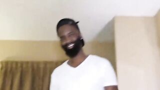 raven swallows blowing off on suga slim monster huge ebony cock