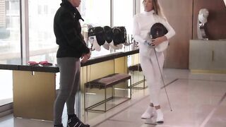 VIXEN Rivals Avery & Naomi team up to seduce fencing coach two