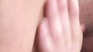 Creampie for sexy black haired girl