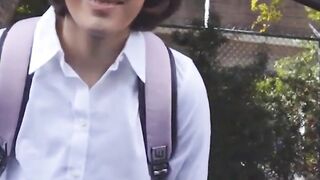 cute teen with nerdy glasses natalie porkman