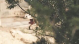 Uninhibited natural Beauty masturbates outdoors on her vacation