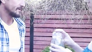 hot blonde and redhead milf suck and fuck lawn gu 2