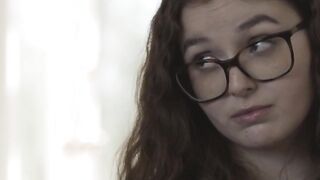 Geek teen Leana Lovings fucked by bff gf