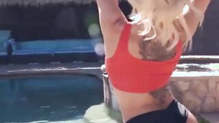 olivia austin ricky johnson - poolside fucking -
