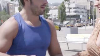 LETSDOEIT Big Boobed Hispanic Blondie Fesser Riding Big Cock Abroad