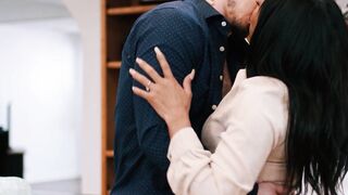 MILF fucks boyfriend and his stepbro