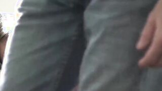cute teen sister helps depressed step-brother with her pussy
