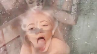 Tiny Thin (Lola Fae) Gets Cumshot Into Her Mouth After Having Her
