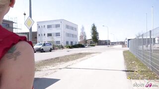 GERMAN SCOUT - DIRTY teenie YO MALINA ROUGH PICKUP PUBLIC SEX
