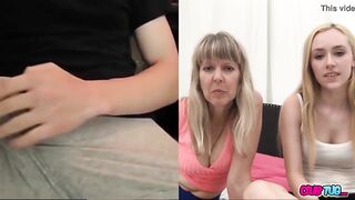 Cougar and her Daughter Watching Me Jerk Off on cam