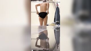 19 Year Mature changing at the swimming pool 3