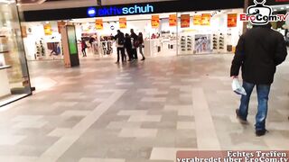 German amateur latina teenie outdoor pick up in shoppingcenter and
