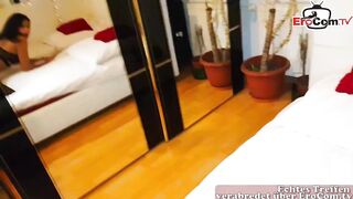 German amateur latina teenie outdoor pick up in shoppingcenter and
