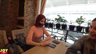Remote Sex Sex Toys Inside two Goddess Girls - SFW Public Fun