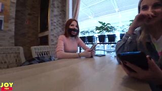 Remote Sex Sex Toys Inside two Goddess Girls - SFW Public Fun