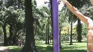 hot brunette fuck stranger after workout