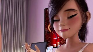 Cute FUTANARI Dickgirls Romantic Sweet Sex 2023