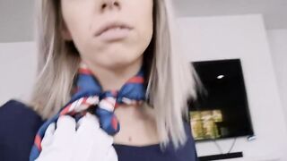 Blonde Thin Cutie Has Intense Fuck Session