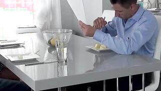 Aged Milf Stepmom Seduces Her Son During Chores two