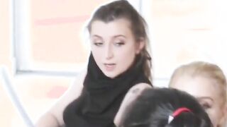 lucky guy gets fucked by hot teen models