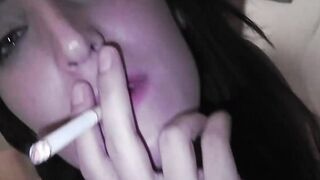 Liz Barcelona slammed rough by 2 giant dicks inside threeway