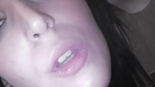 Liz Barcelona slammed rough by 2 giant dicks inside threeway