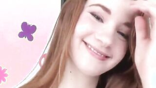 hot redhead teen enjoying a rock hard dick in her pussy
