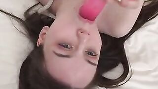 A former stripper turned adult star, Cortney Weiss is short, sweet, and absolutely always DTF. This thin spinner is all