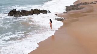 Kate Wearing Orange Bikini Showing Off  Her Flawlessly Cunt