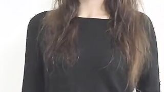 hot brunette gets personal advice in casting session