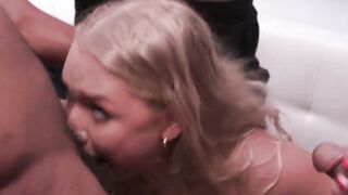 Nasty Whore Harley King Is Skull Fucked By A Gang Of Big Black Cocks