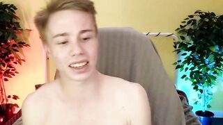 Blonde Cheerful Young masturbating Part 3