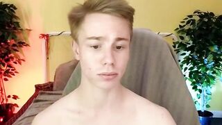 Blonde Cheerful Young masturbating Part 3