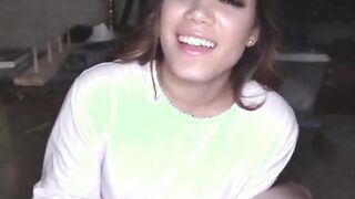 asian teen keilani gives an amazing pov blowjob