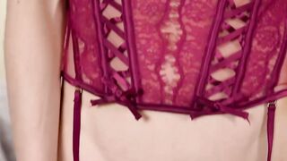 TRANSEROTICA Slender T-Girl Ava Holt Masturbates Her Penis Solo