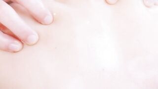Big boobed babe gets massage on big cock