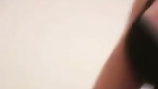 She loves to put saliva on my penis and suck it