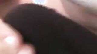 Erotic dark hair with Beauty pigtails