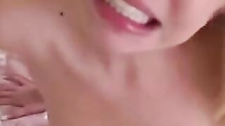 Blonde big boobed is blow job master