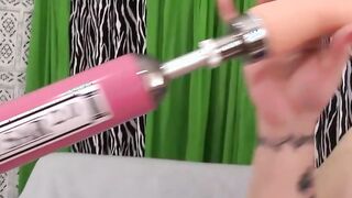 Luscious BBW Moon Baby Reaches Orgasm with a Fucking Machine